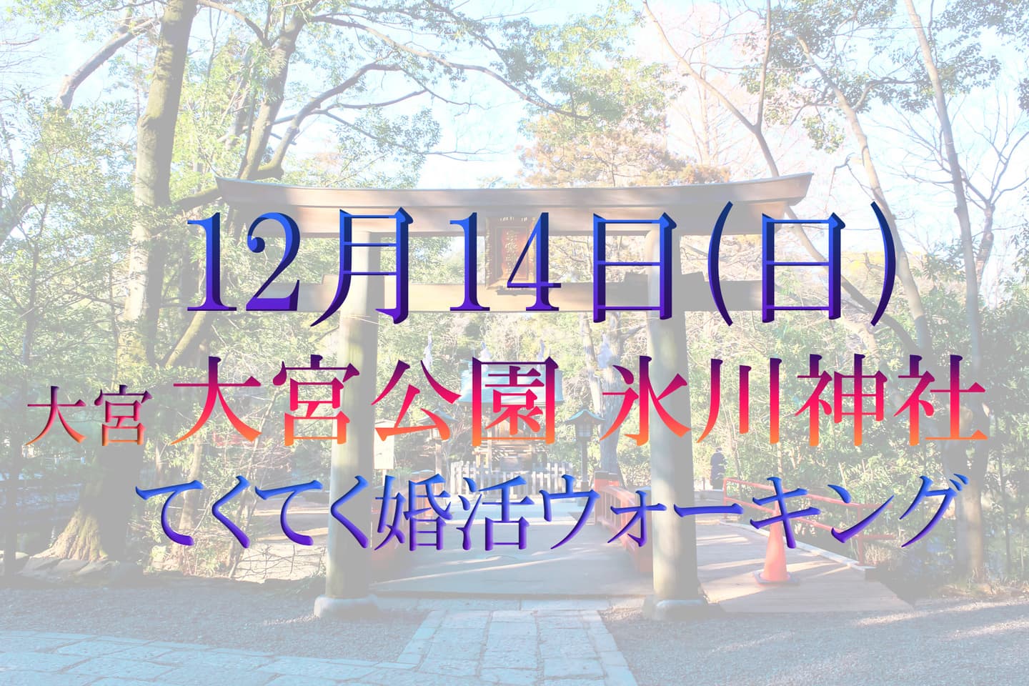 埼玉県 大宮 さいたま市 氷川神社 婚活パーティーウォーキング神奈川東京都出会い結婚